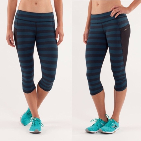 Lululemon Top Speed Crop 2 Alberta Lake Stripe - Picture 6 of 8